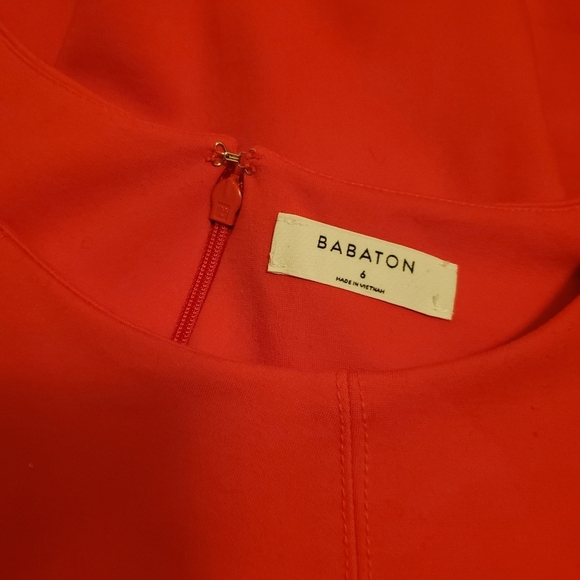 NWOT Aritzia Babaton Miguel red/orange fitted dress. Women size 6 - Picture 11 of 11